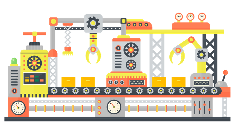 Fabrikanlage  Illustration