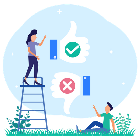 Faça a sua escolha  Illustration
