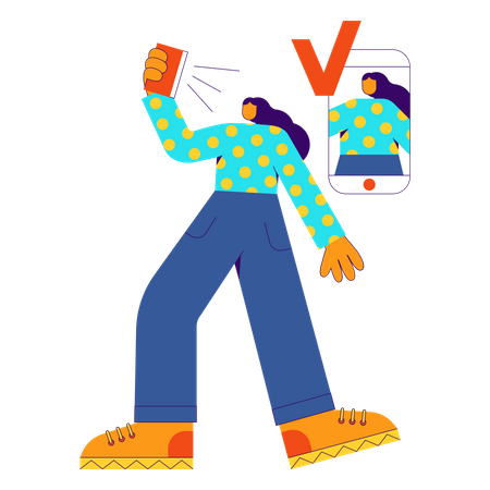 Face id security  Illustration