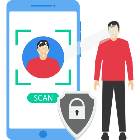 Face Recognition Technology  Illustration