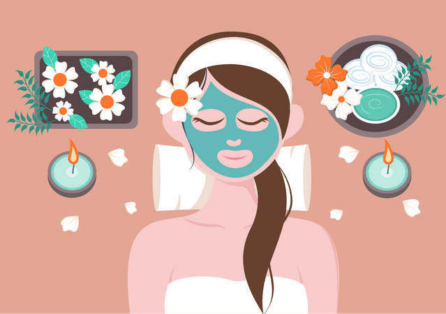 Face Spa  Illustration