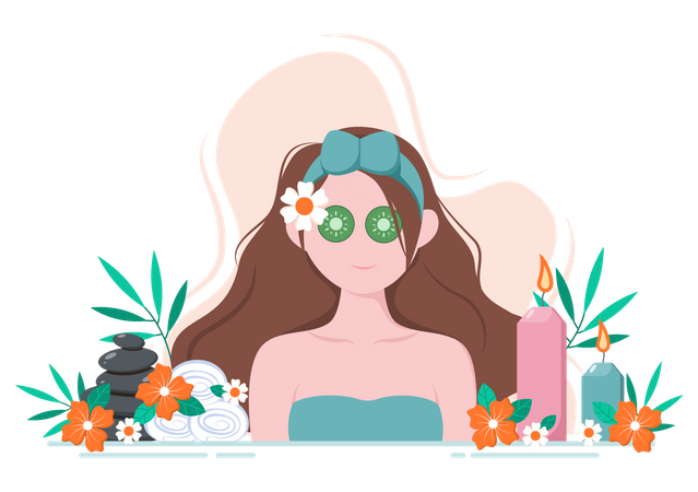 Face Spa  Illustration