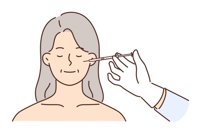 Facial treatment  Illustration