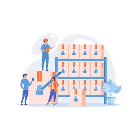 Facilidad de almacenamiento  Ilustración