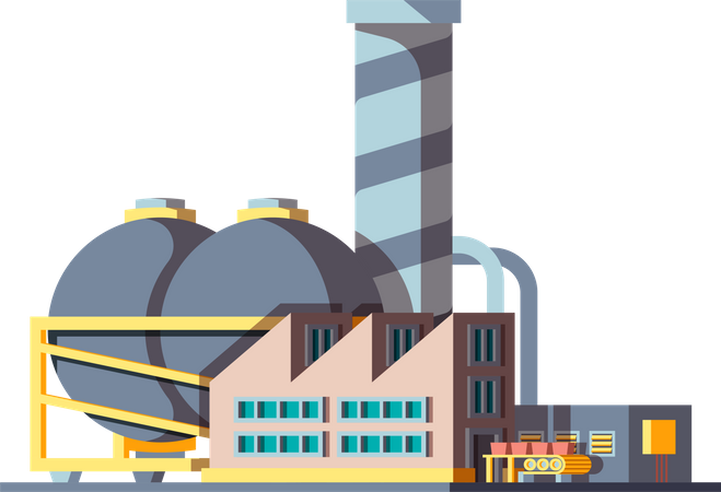 Factory building  Illustration