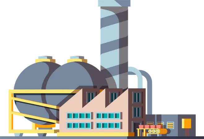 Factory building  Illustration