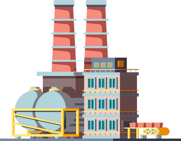 Factory building  Illustration