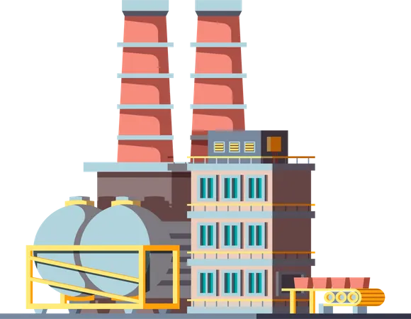 Factory building  Illustration