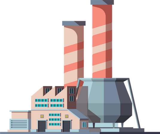 Factory building  Illustration