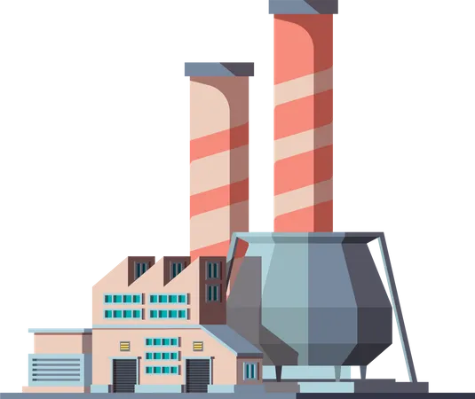 Factory building  Illustration