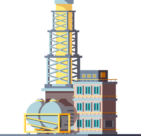 Factory building  Illustration