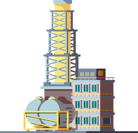 Factory building  Illustration