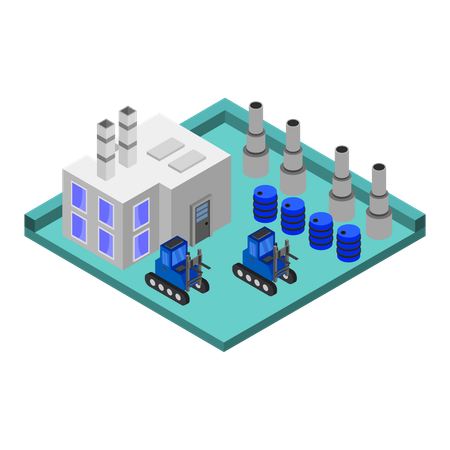 Factory Building  Illustration