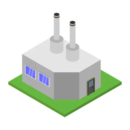 Factory Building  Illustration