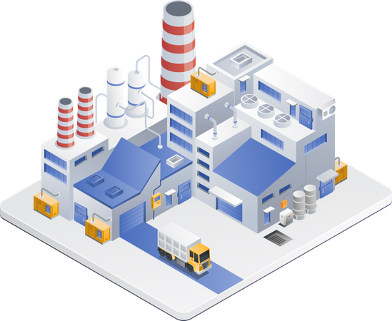 Factory building  Illustration