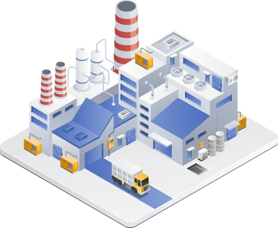 Factory building  Illustration