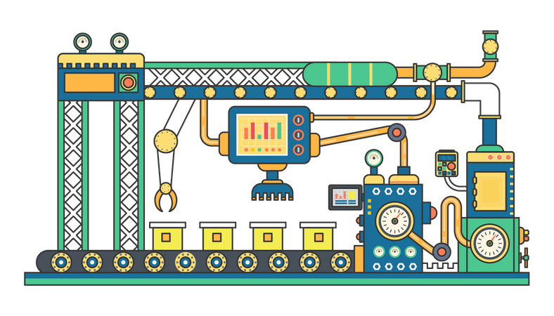 Factory Facility  Illustration