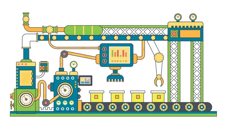 Factory Facility  Illustration