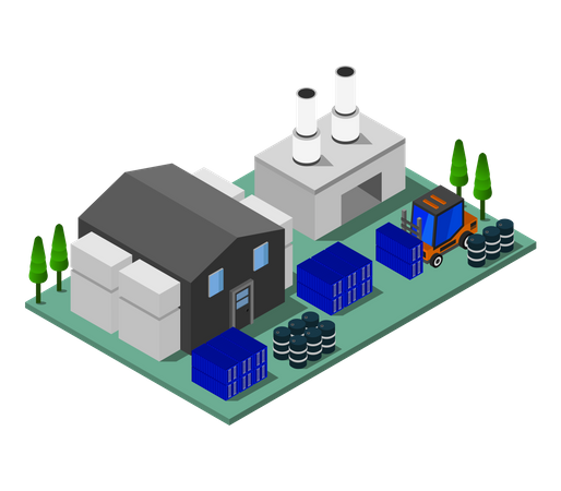 Factory  Illustration