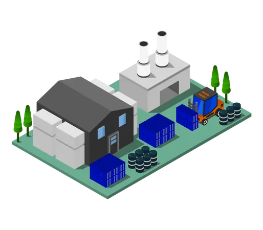 Factory  Illustration