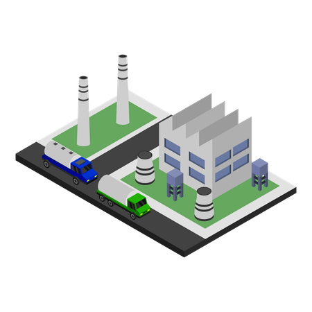 Factory  Illustration
