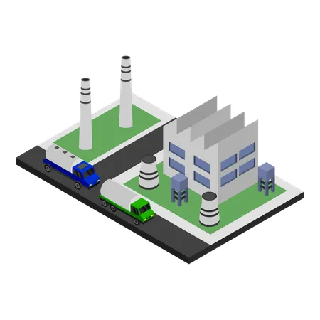 Factory  Illustration