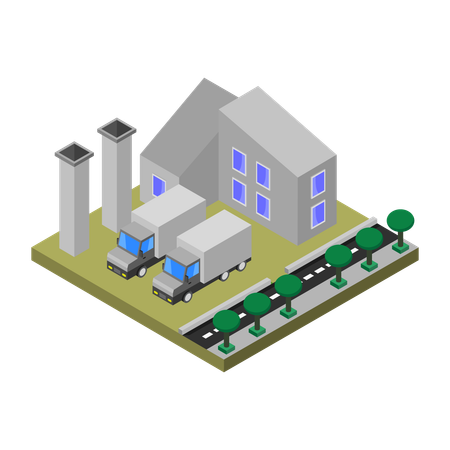 Factory  Illustration