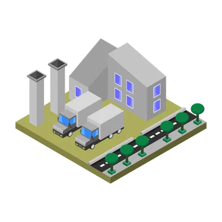 Factory  Illustration