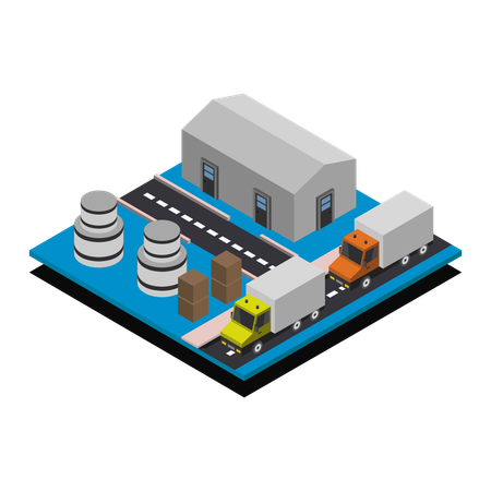Factory  Illustration