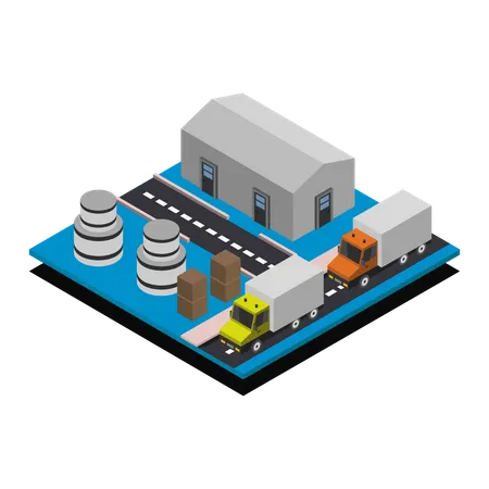 Factory  Illustration