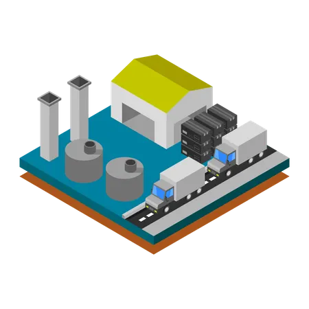 Factory  Illustration