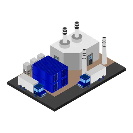 Factory  Illustration