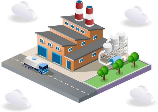 Factory  Illustration