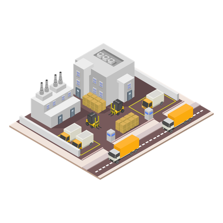 Factory  Illustration