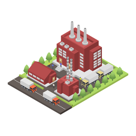 Factory  Illustration