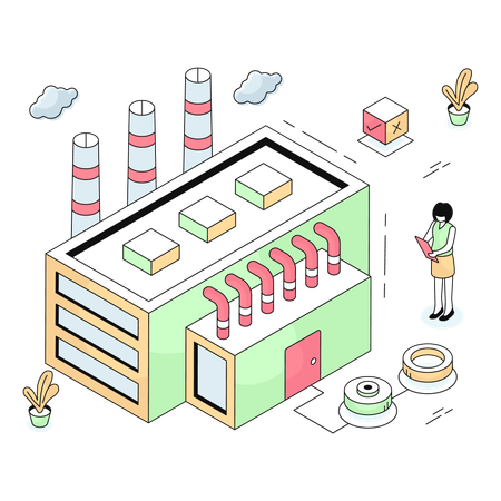 Factory  Illustration