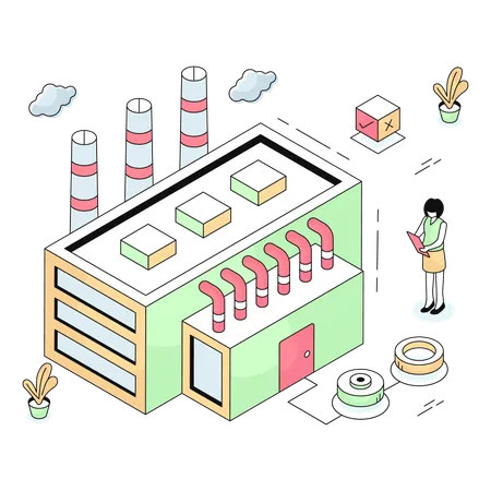 Factory  Illustration