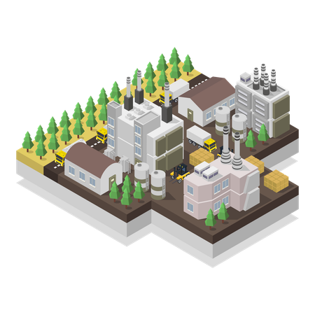 Factory  Illustration