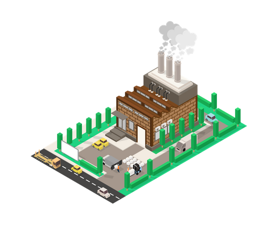 Factory  Illustration