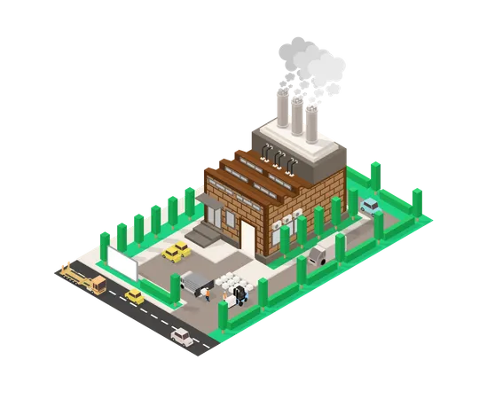 Factory  Illustration