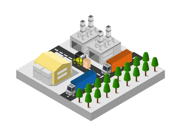 Factory  Illustration