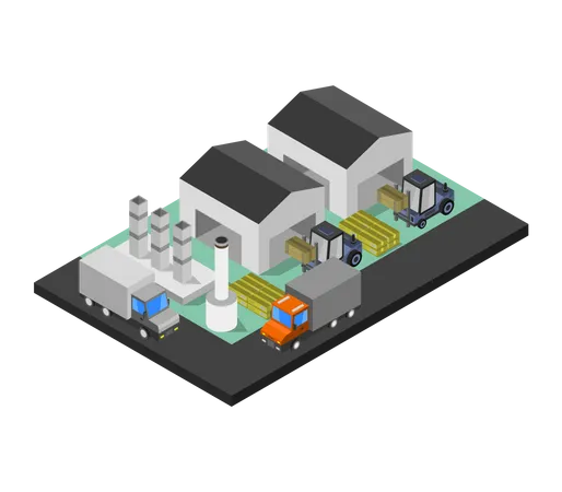 Factory  Illustration