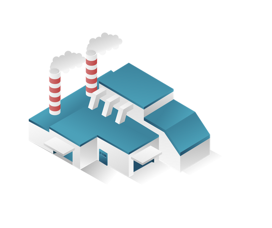 Factory pollution  Illustration