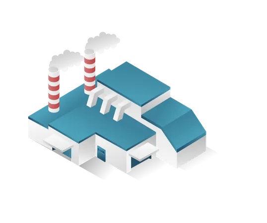 Factory pollution  Illustration