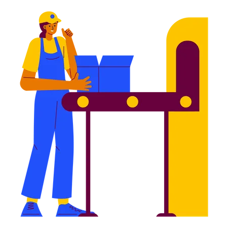 Factory worker  Illustration