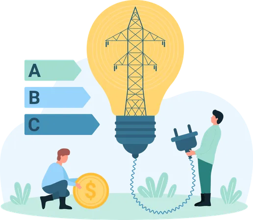 Factura de electricidad  Ilustración