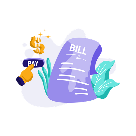 Factura de pago  Ilustración