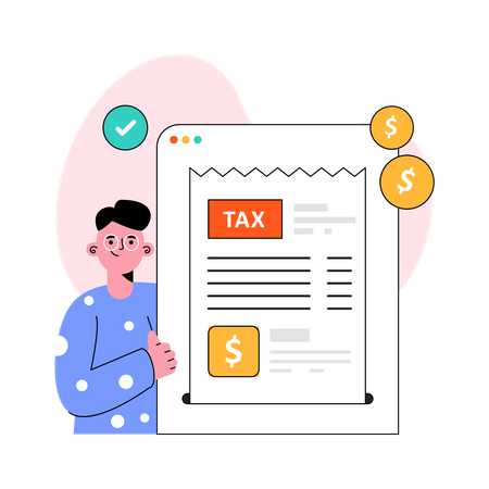 Facture fiscale  Illustration