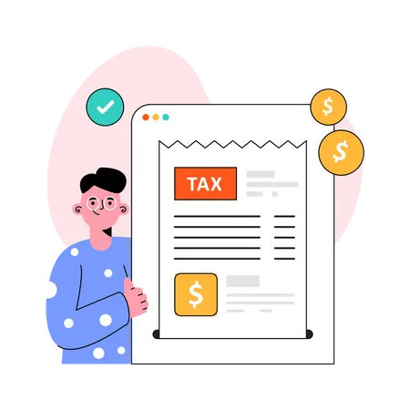 Facture fiscale  Illustration