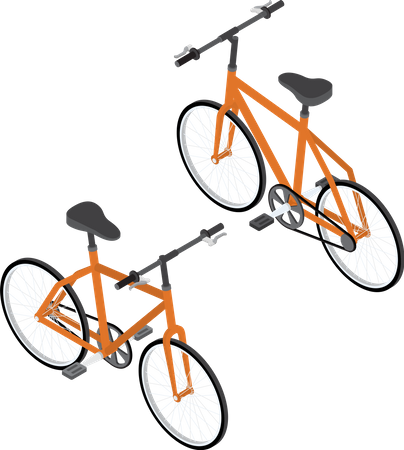 Fahrrad ökologisch Transport  Illustration